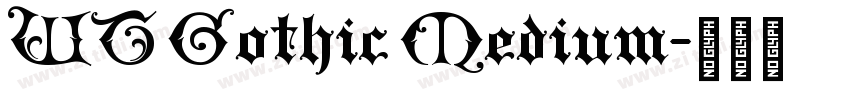 WT Gothic Medium字体转换